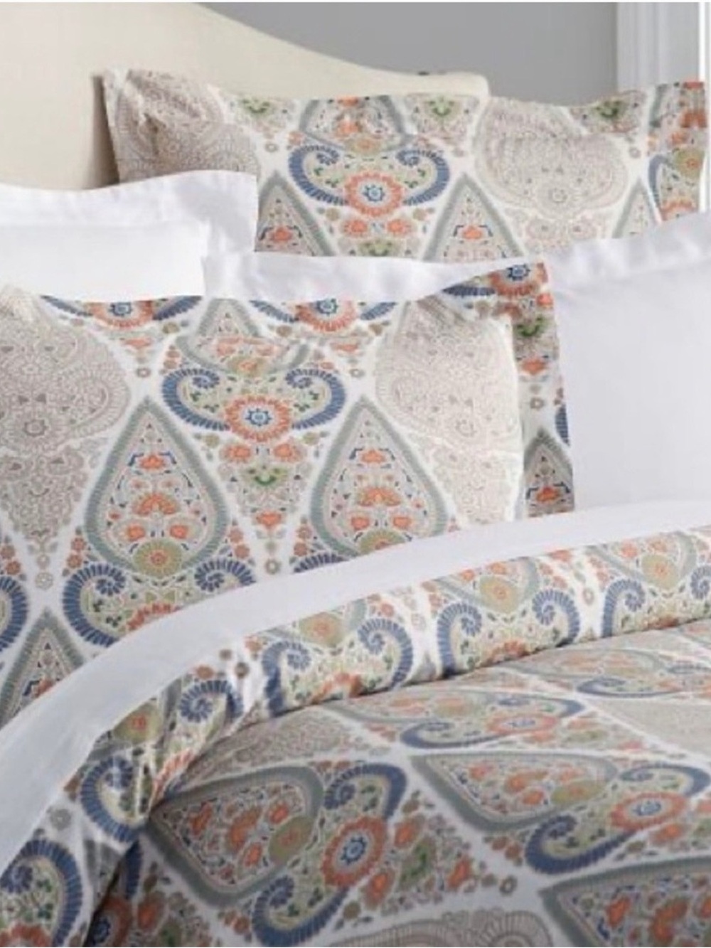 Pottery Barn Gisela Paisley Medallion Duvet Cover - Full/Queen